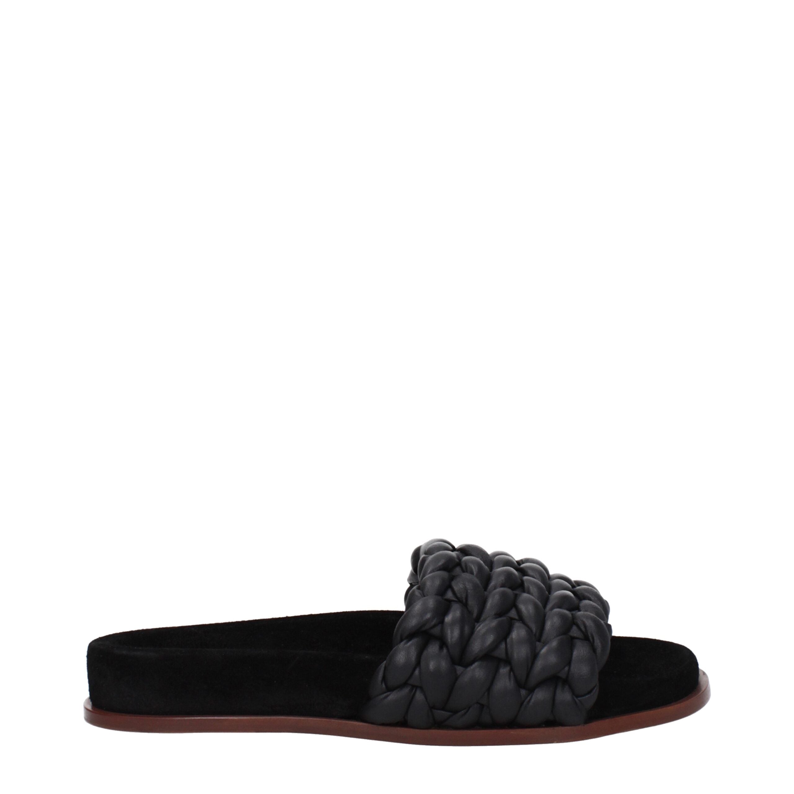 Chloé Black Leather Slipper